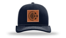 Load image into Gallery viewer, Sunflower Paws Leather Patch Richardson 112 Hat