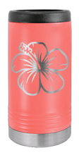 Load image into Gallery viewer, Hibiscus Laser Engraved Slim Can Insulated Koosie
