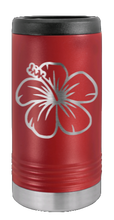 Load image into Gallery viewer, Hibiscus Laser Engraved Slim Can Insulated Koosie
