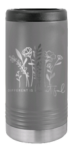 Load image into Gallery viewer, Different Is Beautiful Laser Engraved Slim Can Insulated Koosie
