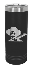 Load image into Gallery viewer, Tombstone Hells Coming Laser Engraved Skinny Tumbler (Etched)
