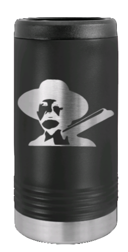 Tombstone Hell's Comin' Laser Engraved Slim Can Insulated Koosie