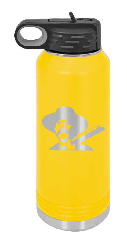 Tombstone 2 Hells Coming - 32oz Water Bottle Laser Engraved- Yellow