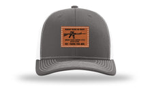 Load image into Gallery viewer, Nobody Needs An AR15 Leather Patch Richardson 112 Hat