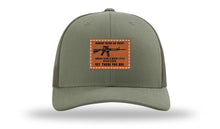 Load image into Gallery viewer, Nobody Needs An AR15 Leather Patch Richardson 112 Hat