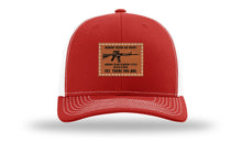 Load image into Gallery viewer, Nobody Needs An AR15 Leather Patch Richardson 112 Hat