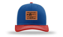 Load image into Gallery viewer, Nobody Needs An AR15 Leather Patch Richardson 112 Hat