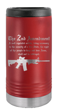 Load image into Gallery viewer, 2nd Amendment Laser Engraved Slim Can Insulated Koosie
