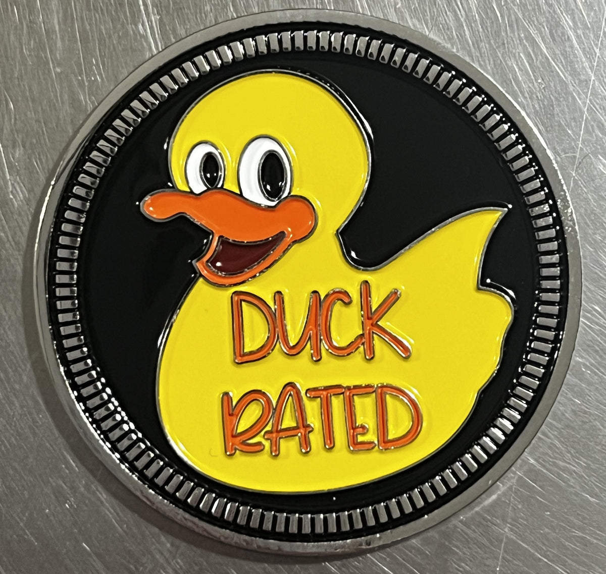 Duck Rated Fender Badge Emblem