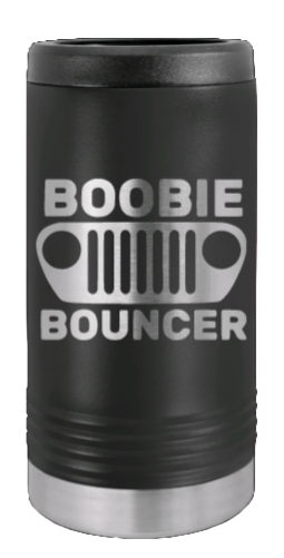 Boobie Bouncer Laser Engraved Slim Can Insulated Koosie