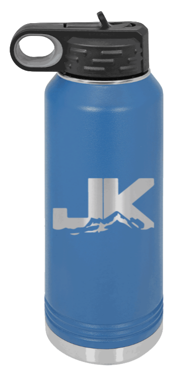 JK - 32oz Water Bottle Laser Engraved- Royal Blue