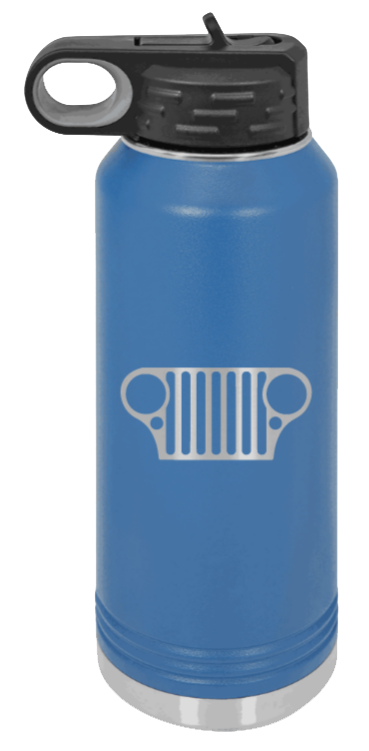 CJ Grill - 32oz Water Bottle Laser Engraved- Royal Blue