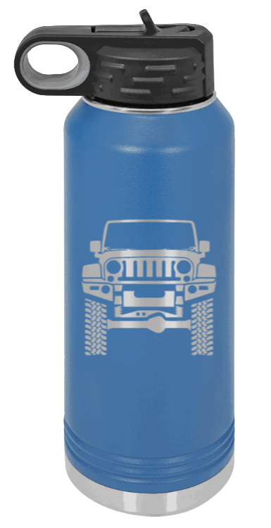 JL - 32oz Water Bottle Laser Engraved- Royal Blue