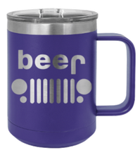 Load image into Gallery viewer, Beer Jeep Laser Engraved Mug (Etched)
