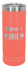 Load image into Gallery viewer, Beer Jeep Laser Engraved Skinny Tumbler (Etched)

