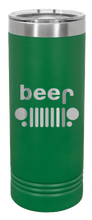Load image into Gallery viewer, Beer Jeep Laser Engraved Skinny Tumbler (Etched)
