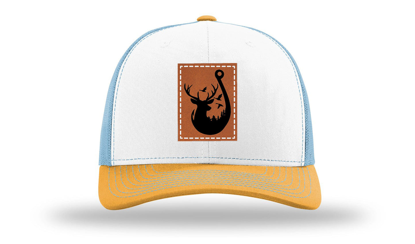 Ducks and Bucks Leather Patch Richardson 112 Hat