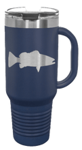 Load image into Gallery viewer, Bass Silhouette 40oz Handle Mug Laser Engraved
