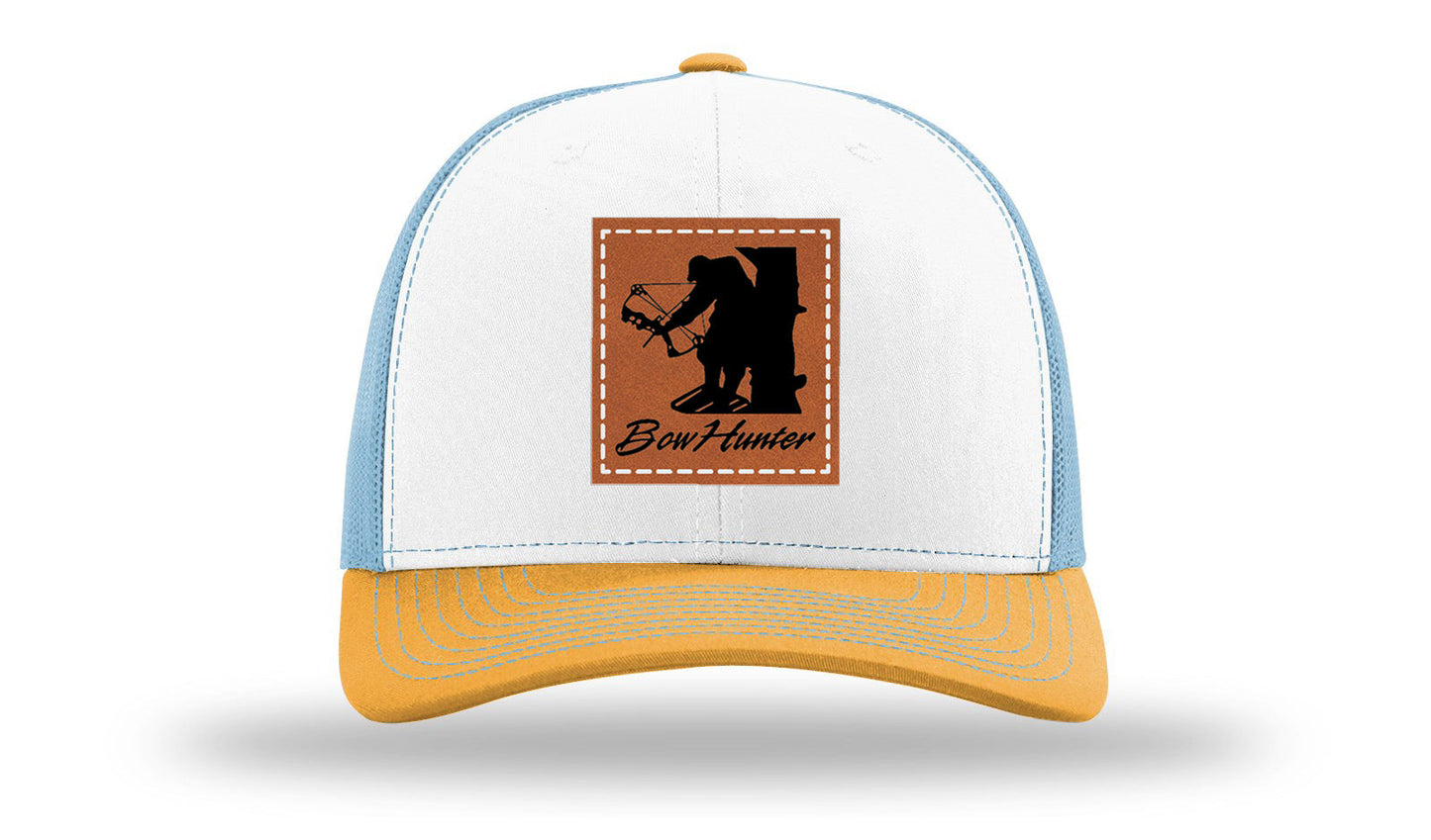 Bow Hunter Leather Patch Richardson 112 Hat