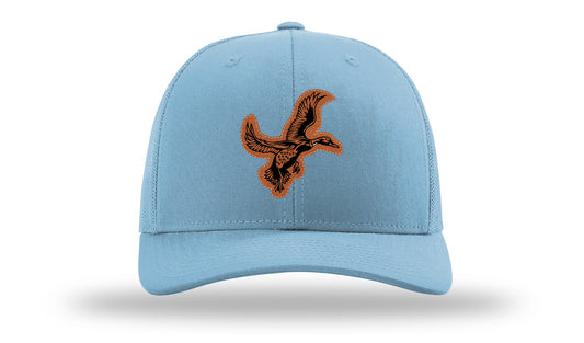 Duck Leather Patch Richardson 112 Hat-Columbia Blue