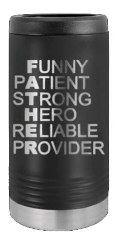 FATHER - Acronym Laser Engraved Slim Can Insulated Koosie