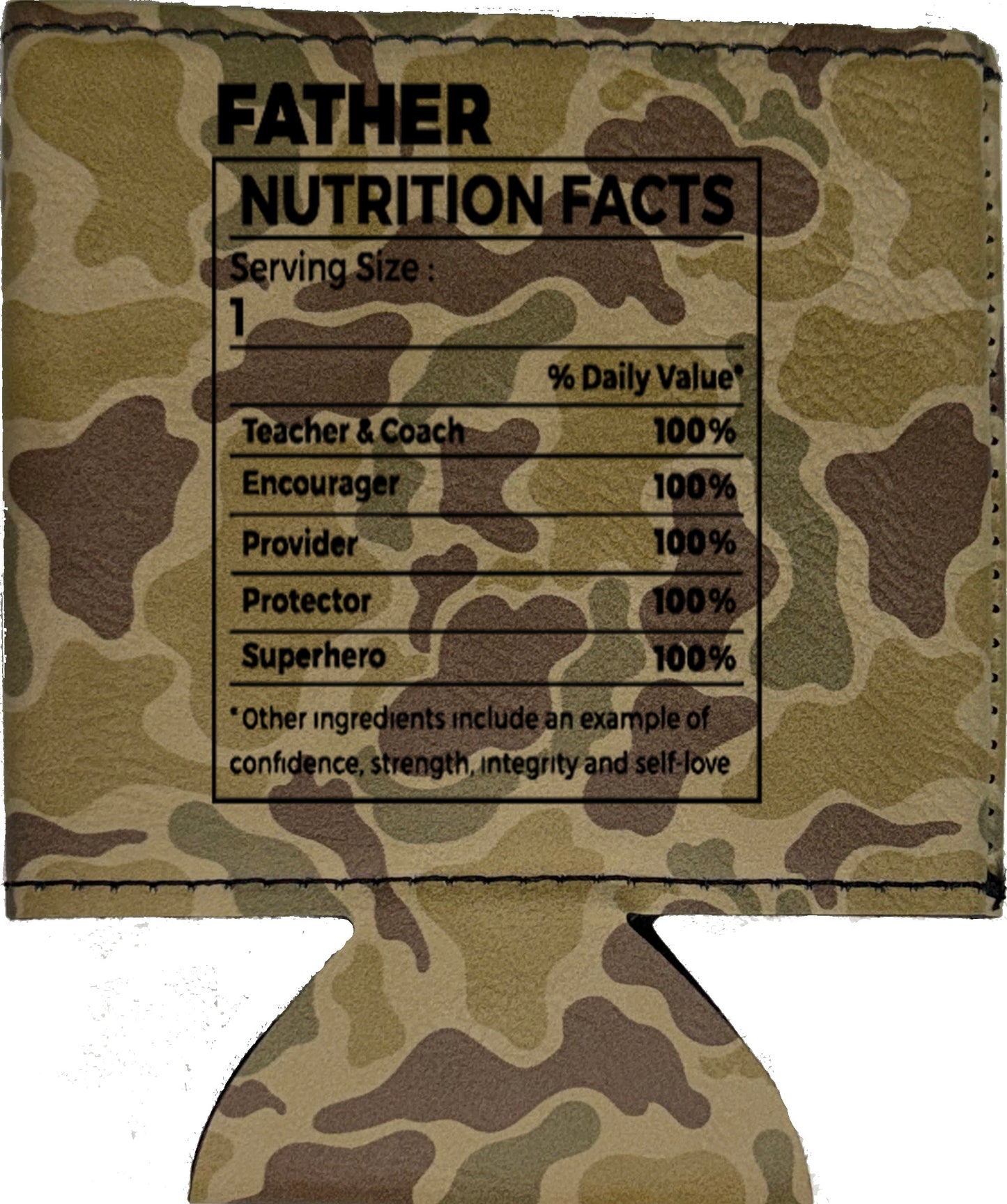 Father Nutrition Magnetic Leather Koozie-Duck Camo