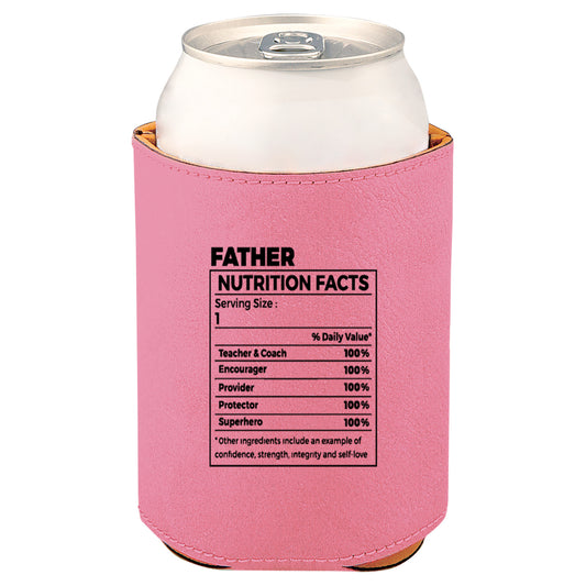 Father Nutrition Leatherette Koosie-Pink