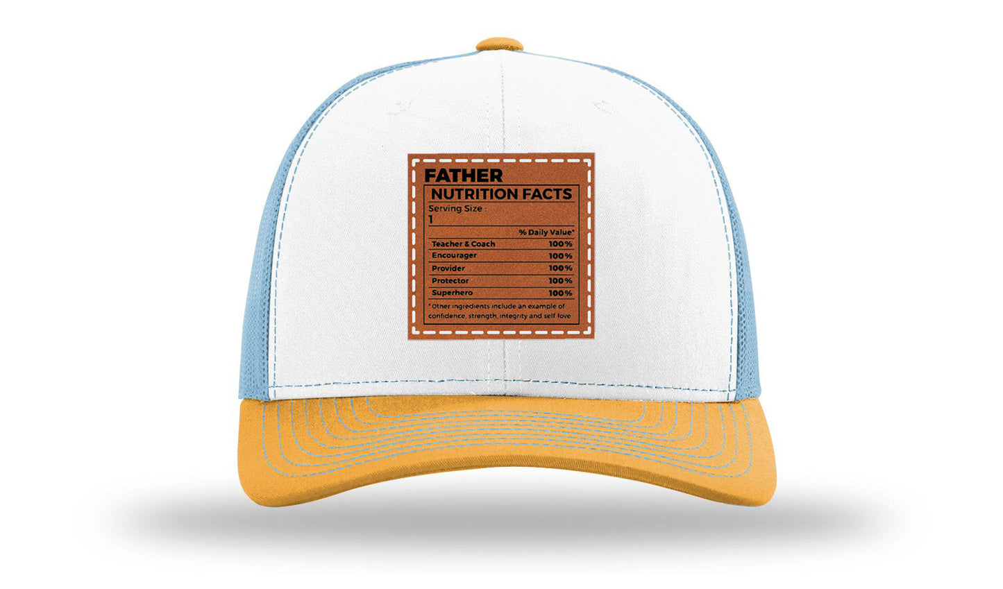 Father Nutrition Leather Patch Richardson 112 Hat