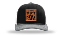 Load image into Gallery viewer, My Favorite People Call Me Papa Leather Patch Richardson 112 Hat