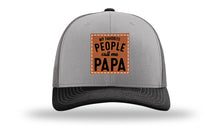 Load image into Gallery viewer, My Favorite People Call Me Papa Leather Patch Richardson 112 Hat