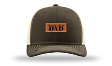 Load image into Gallery viewer, World's Best Dad Leather Patch Richardson 112 Hat
