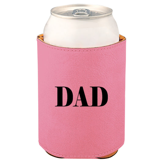 Dad Leatherette Koosie-Pink