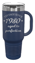 Load image into Gallery viewer, Aged To Perfection 40oz Handle Mug Laser Engraved
