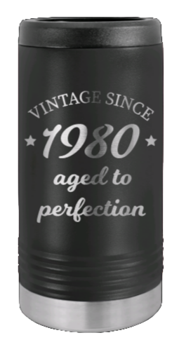 Aged To Perfection Laser Engraved Slim Can Insulated Koosie