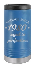 Load image into Gallery viewer, Aged To Perfection Laser Engraved Slim Can Insulated Koosie
