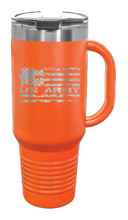 Load image into Gallery viewer, Army Flag 40oz Handle Mug Laser Engraved

