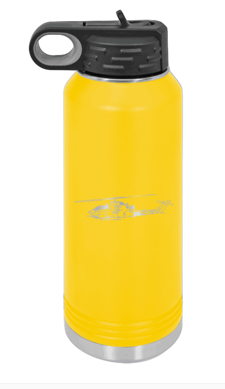 Cobra - 32oz Water Bottle Laser Engraved- Yellow