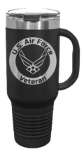 Load image into Gallery viewer, Air Force Veteran 40oz Handle Mug Laser Engraved
