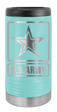 Load image into Gallery viewer, Army Laser Engraved Slim Can Insulated Koosie
