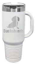 Load image into Gallery viewer, Dachshunds 40oz Handle Mug Laser Engraved
