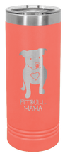 Load image into Gallery viewer, Pitbull Mama Laser Engraved Skinny Tumbler (Etched)
