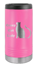 Load image into Gallery viewer, Crazy Cat Lady Laser Engraved Slim Can Insulated Koosie
