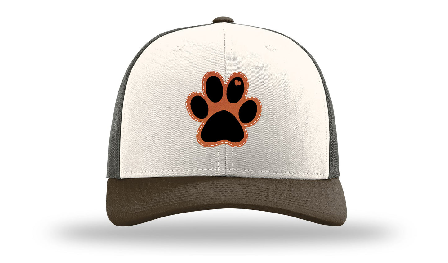 Paw Love Leather Patch Richardson 112 Hat-Cream / Gray Brown / Brown