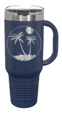 Load image into Gallery viewer, Palm Trees 3 40oz Handle Mug Laser Engraved
