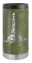 Load image into Gallery viewer, Lighthouse Laser Engraved Slim Can Insulated Koosie
