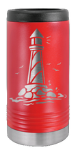 Load image into Gallery viewer, Lighthouse Laser Engraved Slim Can Insulated Koosie
