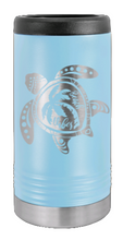 Load image into Gallery viewer, Turtle Laser Engraved Slim Can Insulated Koosie

