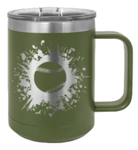 Load image into Gallery viewer, Baseball Laser Engraved Mug (Etched)
