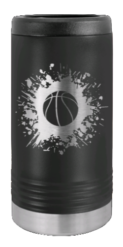 Basketball Laser Engraved Slim Can Insulated Koosie