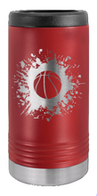 Load image into Gallery viewer, Basketball Laser Engraved Slim Can Insulated Koosie
